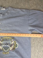 Vintage Kona Hawaii Navigation Club Shirt Mens XL Blue Single Stitch USA