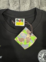 A Bathing Ape BAPE Black Ape Head Logo Graphic Crew Neck T-Shirt Men’s S