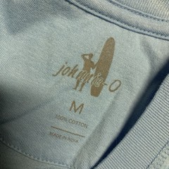 Johnnie-O Surf Wagon Short Sleeve Crew T-Shirt Mens Size Medium Malibu Blue NWT