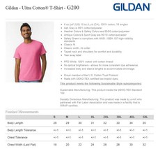 Gildan Adult Ultra Cotton® Short Sleeve T-Shirt G200 – (Pack of 5)