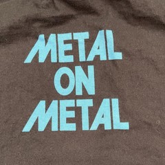 Vintage Y2K Anvil Metal on Metal Tour Shirt XL 23×29 Black
