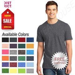 District Mens Cotton Short Sleeve Very Important T-Shirt XS-4XL M-DT6000