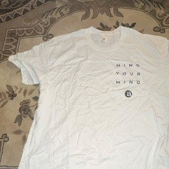 Econscious Organic Staple Mind Your Mind Graphic Logo Tee White XL Tagless