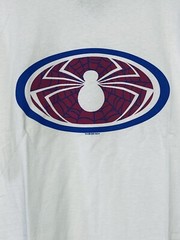 Giant Brand Spider-Man Shirt XL Spiderman White with Red Blue Logo New with Tag