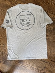 Vineyard Vines Men’s Small Gray Short Sleeve Graphic Performance Active Shirt