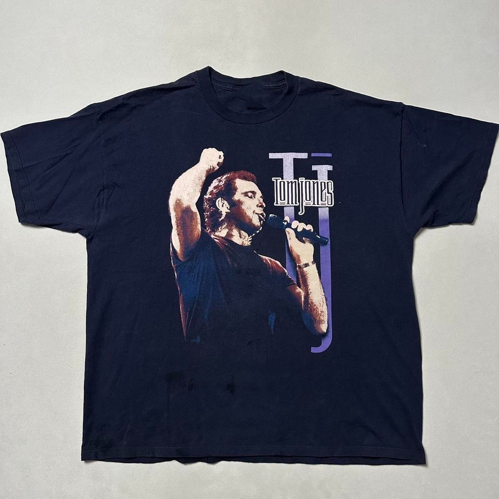 Tom Jones navy live in conert Unisex Shirt s-5XL LO693