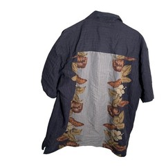 Joe Marlin Shirt Men’s XL Button Up Hawaiian Vacation Floral Casual Tropical
