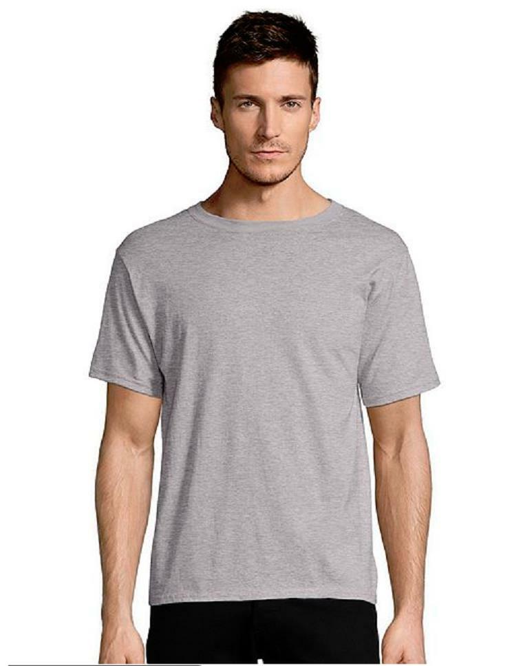 Hanes ComfortBlend EcoSmart Crew Neck Grey Short Sleeve T-Shirt Men’s Small NEW