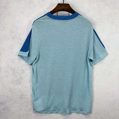 Icebreaker Cool Lite Shirt Mens XXL Blue Mesh Tee Breathable Lightweight Stretch