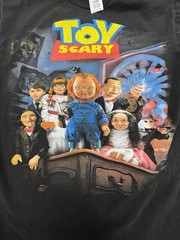 Suna Platinum Black M Toy Scary T-Shirt Horror Scary Nightmare