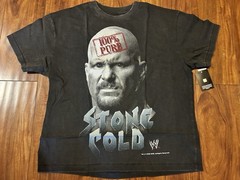WWE Stone Cold Steve Austin 100% Whoop Ass Back T Shirt M
