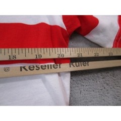 Wheres Waldo T-Shirt Mens Large Red White Striped Costume Graphic Short Sleeve