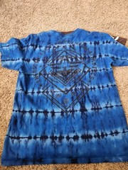 Two American Fighter Mens Large Blue And Brown Training T Shirt MMA Gym Workout