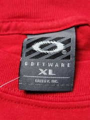 Oakley Silicone T-Shirt Mens XL Red Short Sleeve Gorpcore Vintage Software Tee