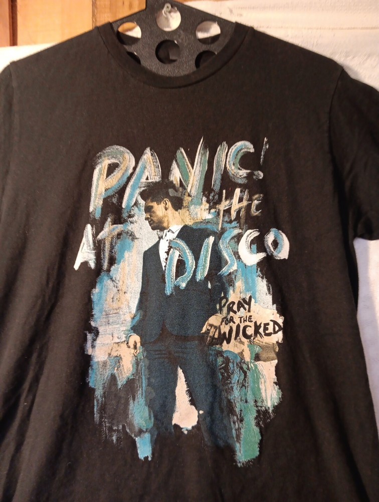 Panic at The Disco Mens Black “Pray For The Wicked” Tultex T-SHIRT MEDIUM Clean