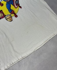 Vintage Captain America Marvel Comic Promo T Shirt Mens L Graphitti 1999 RARE