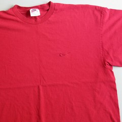 Vintage Nike Tee T Shirt Made USA Plain Hem Cut normcore dad xxl