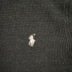 Polo Ralph Lauren Waffle Knit T-Shirt Mens Large Stretch Pony Sleep Lounge Gray