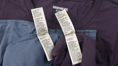 2 Pack Men’s Slim-Fit Short Sleeve Cotton Crewneck T-Shirt Size XL Blue Purple