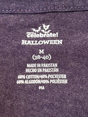 Celebrate Halloween T Shirt Purple My Lazy Scary Costume Size M 38-40