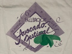 Vintage 90s Fallbrook California T-shirt Avocado Festival Tee Size Large Cali