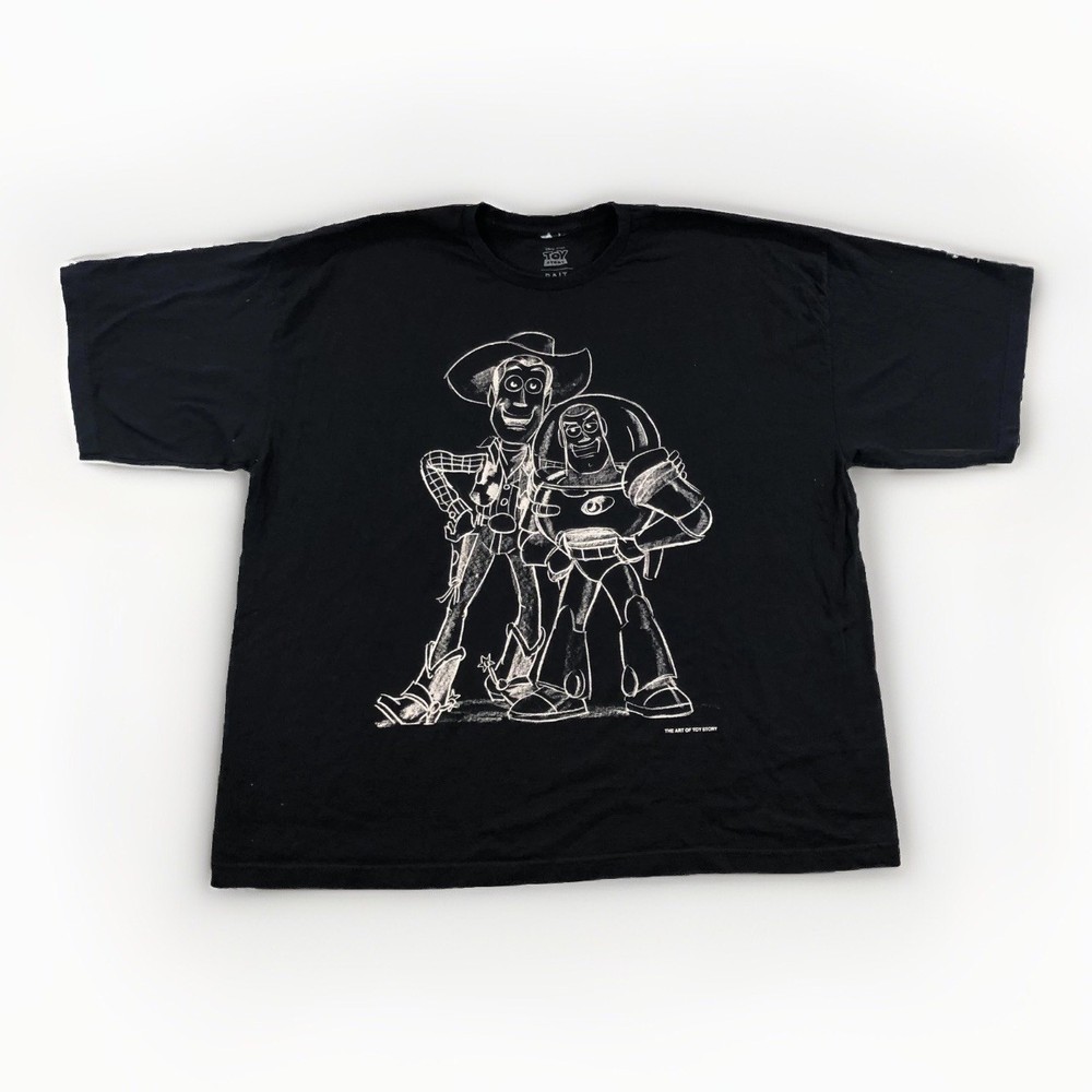 Toy Story Shirt Mens 3XL Black BAIT The Art of Toy Story Woody Buzz Disney Pixar