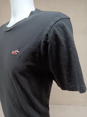 HOLLISTER MENS EXTRA LARGE XL BLACK MUST HAVE COLLECTION SHORT SLEEVE T-SHIRT