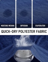 Mens Moisture Wicking T-Shirts Quick Dry Breathable Shirts Workout Summer Cre…
