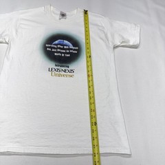 Vintage Lexis Nexis Tee Shirt Mens Medium White Web 1.0 Tech Internet Promo 90s