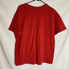 Vintage 80s Hanes Cotton Tee Blank Tshirt Irregular Red Sz XL Made in USA