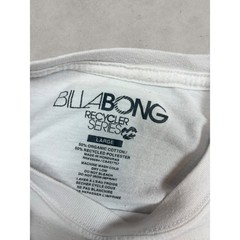 Billabong Recycler Series Mens Large White Graphic T-Shirt Organic Cotton Blend