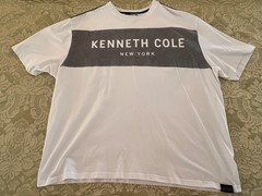 Kenneth Cole New York Men’s Size XL Crew Neck T-Shirt White 2024 EUC