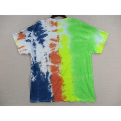 GILDAN Multi Color Psychedelic Festival Tie Dye T Shirt Mens Unisex Size XL