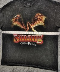 Vintage Smaug Hobbit Lord Of The Rings Movie Promo T-shirt XL Black Crystal Wash
