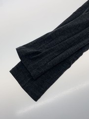 YOHJI YAMAMOTO +NOIR COWL NECK LONG SLEEVE TOP MEN GRAY RAYON SIZE 2 USED