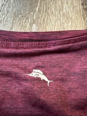 Tommy Bahama Island Zone Men’s Large Crew Neck T Shirt Burgundy