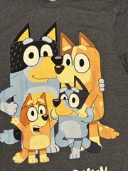NWT Mens size S Heather Blue BLUEY Family Graphic T-Shirt ~ Bingo Chilli Bandit