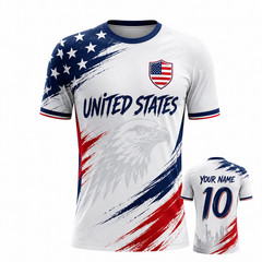 Custom USA Soccer Jersey Personalized Football Fan Shirt Gift for Men