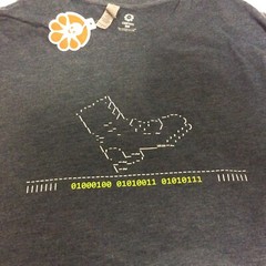 DSW It’s All About the Shoes Binary Code T-Shirt Size L