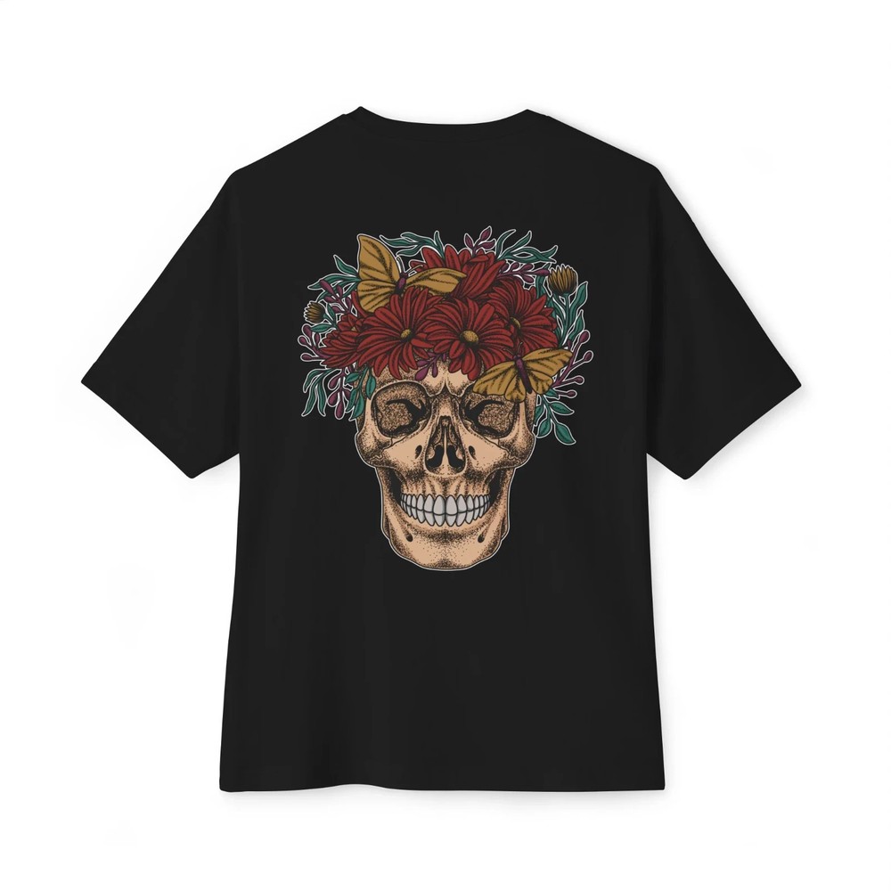 Mens Oversized T-Shirt Back Print Streetwear Graphic Baggy Tee Workout Top