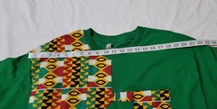 Alstyle Heavyweight Cotton Green Colorful Geometric T. Shirt Size XL EXCELLENT