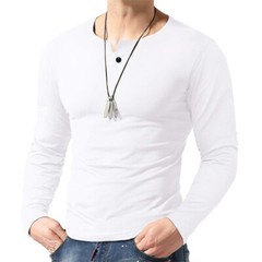 Zonbailon men’s long sleeve solid color slim fit breathable quick dry