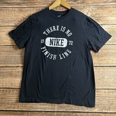 Nike Shirt Mens Medium Black There Is No Finish Line Graphic Tee