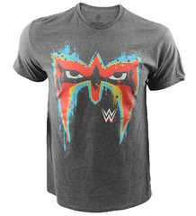 WWE Ultimate Warrior Retro Mask Dark Heather Short Sleeve T shirt NH28537