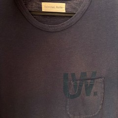 Universal Works Faded Pocket T-Shirt Navy Size M Made in Portugal