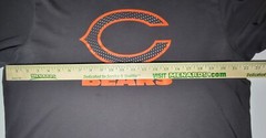 Nike NFL Chicago Bears Athletic Cut Mens Gray Orange Short Sleeve Shirt Size XL