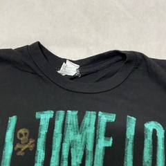 All Time Low Rock Band Graphic Concert Shirt Slim Fit Black Size XS