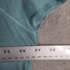 Mens Lucky Brand Teal Venice Burnout Notch Neck Henly T Shirt Short Sleeve 2XL