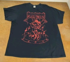 Men’s DISMA T-Shirt Black w/ Red Big Logo Death Metal Size XL