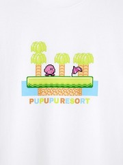 Kirby Nintendo Graphic T-Shirt (Size L) GU Japan